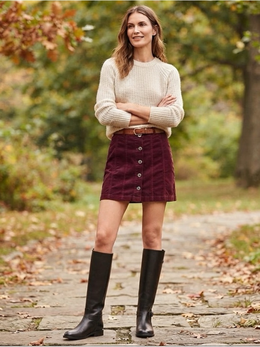 NWT❤️Anthro Pilcro and the Letterpress Gallery Corduroy Skirt sz12P